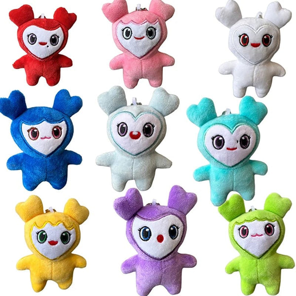 Planet Gates 9pcs / 10cm 9PCS/lot Plush lovelys twice Korean Super Star Plush Toy Cartoon Animal Doll Keychain Pendant Keybuckle PlushToy for Fans