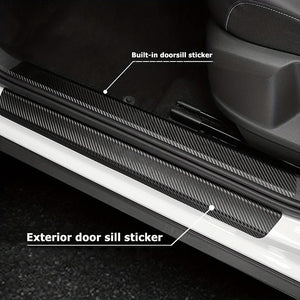 Planet Gates 9pcs 9pcs Car Door Sill Protectors: Carbon Fiber Vinyl Wrap Stickers For Maximum Protection!
