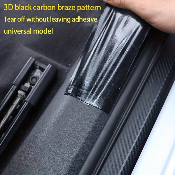Planet Gates 9pcs 9pcs Car Door Sill Protectors: Carbon Fiber Vinyl Wrap Stickers For Maximum Protection!