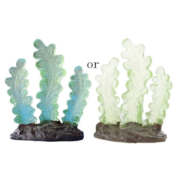 Planet Gates 9Pcs Miniatures Luminous Fish Tank Aquarium Simulated Coral Decoration Fishes Bowls Resin Plants Ornaments Figurines Accessories