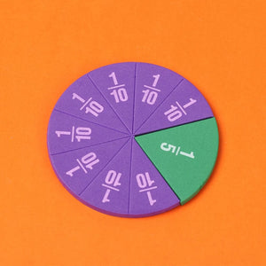 Planet Gates 9Set EVA Round Shaped Fractions Instrument Montessori Math Educational Toys Math Learning Tool Student Teaching Gifts