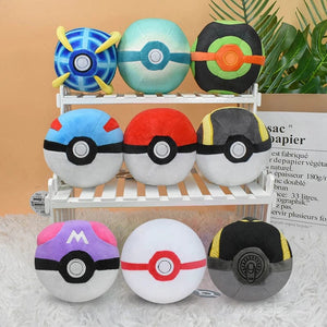 Planet Gates 9Styles Pokemon Plush Pokeball Stuffed Toy Master Ball Poke Ball Great Ball Beast Ball Dusk Ball Hisuian Ultra Ball Peluche Doll
