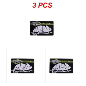 Planet Gates 9x6cm 3PCS / CHINA 5-1PCS UVB Tester Reptile UVA UVB Fluorescent Lamp Tester Card Reptile Lamp UV Sensor 10 Seconds Quick Test Meter Pet Supplies