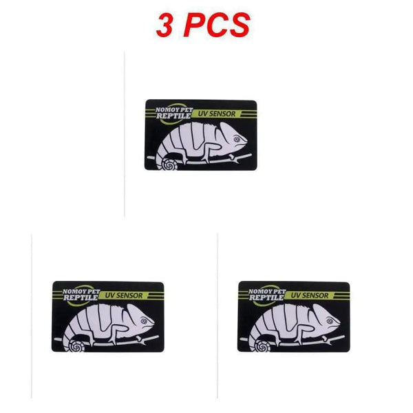 Planet Gates 9x6cm 3PCS / CHINA 5-1PCS UVB Tester Reptile UVA UVB Fluorescent Lamp Tester Card Reptile Lamp UV Sensor 10 Seconds Quick Test Meter Pet Supplies