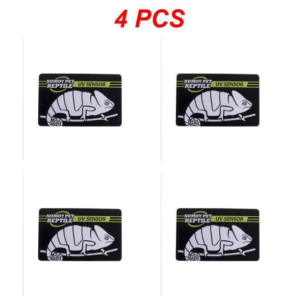 Planet Gates 9x6cm 4PCS / CHINA 5-1PCS UVB Tester Reptile UVA UVB Fluorescent Lamp Tester Card Reptile Lamp UV Sensor 10 Seconds Quick Test Meter Pet Supplies