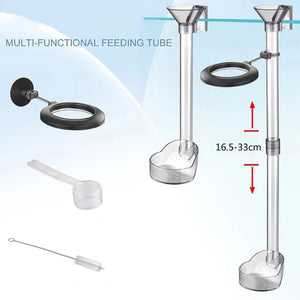 Planet Gates a 1 Set Multi-functional Aquarium Feeding Tube Floating Feeding Ring Shrimp Feeder Tube And Dish Fish Tank For Tropical Fish
