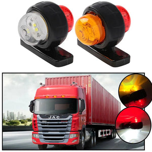 Planet Gates A 12V 24V Truck Trailer Lights LED Side Marker Indicators Lorry Tractor Signal Lights Parking Light Red White/Amber Styling