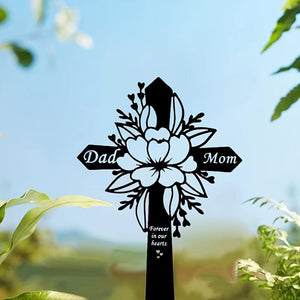 Planet Gates A 1pc, Cemetery Memorial Cross Metal Garden Memorial Cross Grave Memorial Dad Mon Grave Decoration Outdoor Garden Courtyard Decoration Metal Stake