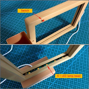 Planet Gates A 1pc Rewritable Message Board Night Light, USB Transparent Acrylic Reminder Board Table Lamp, Cute Room Decor Desktop Decor Gift