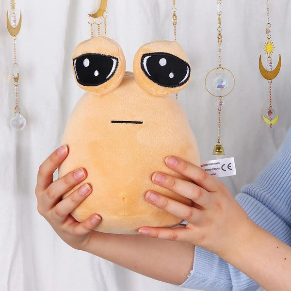 Planet Gates A 22cm/8.6in Pou Plush Cartoon Alien Toy Kawaii Stuffed Animal Doll Hot Game Figure Gifts for Fans