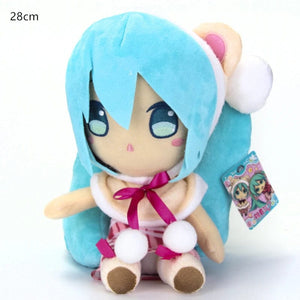 Planet Gates A 25-32cm Japanese Anime Plush Stuffed Toy Hatsune Miku Plush Doll Soft Pillow Future Doll Cute Christmas Gift for Children