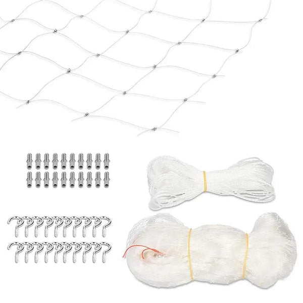 Planet Gates A 3x4M / CN Cat Safety Net Nylon Protective Transparent Mesh Net For Balcony And Window For Baby Kid Falling Net Fence