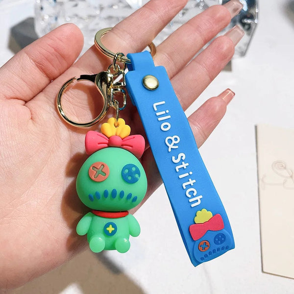 Planet Gates A 4 Styles Lilo Stitch Keychain Stitch Action Figure  Keychains Pendent Ornament Dolls Collection Model Stitch Toys For Kids Gift