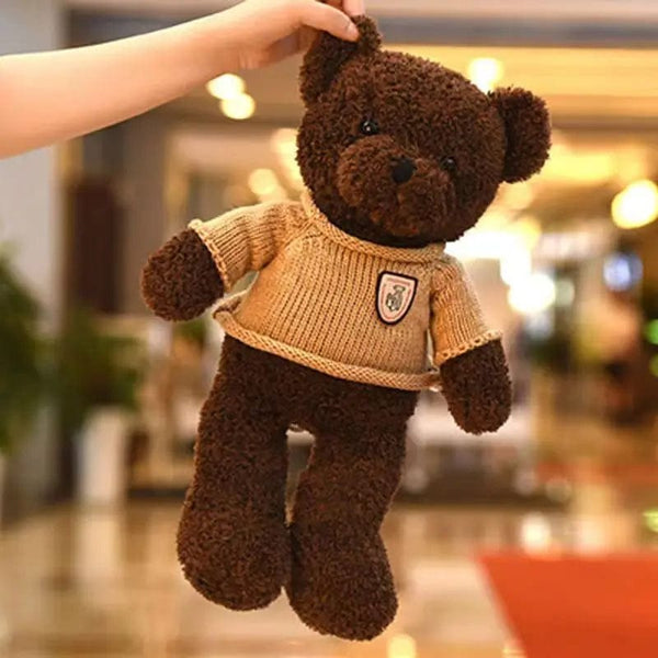 Planet Gates A 40cm Coffee Jumper 30cm40cm Plush Sweater Bear Toys Dolls Dolls Cute Dress Up Bear Birthday Gift Soothing sleep