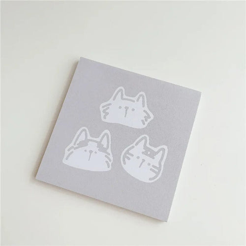 Planet Gates A 50 Sheets Cartoon Brief Strokes Cute Cat Memo Pad Simple Style Kawaii Message Paper Student To Do List Notes School Stationery