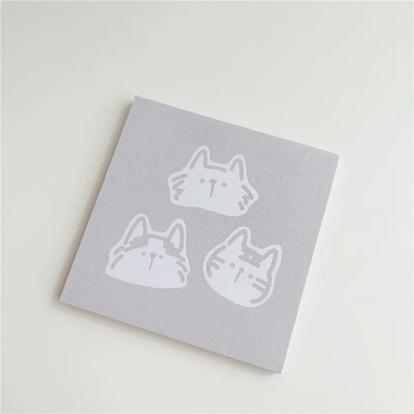 Planet Gates A 50 Sheets Cartoon Brief Strokes Cute Cat Memo Pad Simple Style Kawaii Message Paper Student To Do List Notes School Stationery