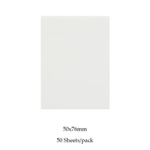 Planet Gates A 50 Sheets White MOHAMM 50/100 Sheets Transparent Waterproof Posted It Sticky Note Pads Notepads Posits for School Stationery Office Supplies