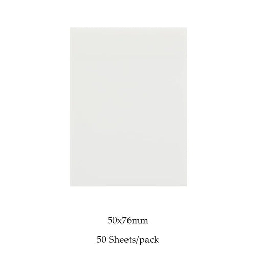 Planet Gates A 50 Sheets White MOHAMM 50/100 Sheets Transparent Waterproof Posted It Sticky Note Pads Notepads Posits for School Stationery Office Supplies