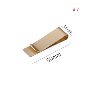 Planet Gates A-7 1Pc Metal Leather Pen Holder Brass Stainless Steel Pencil Clip Vintage Dairy Notebook Pen Holder Spiral Loose Leaf Memo Clip