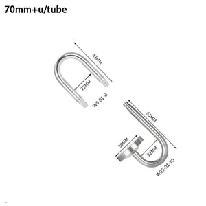 Planet Gates A-70-U hook ZRDR Aquarium CO2 Diffuser Stainless Steel Material Atomizer Ceramic Disc Refiner, Used For Aquatic Plant Growth Accessories