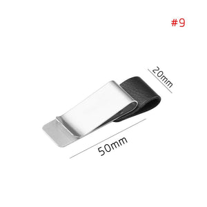 Planet Gates A-9 1Pc Metal Leather Pen Holder Brass Stainless Steel Pencil Clip Vintage Dairy Notebook Pen Holder Spiral Loose Leaf Memo Clip