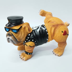 Planet Gates A Adorable Resin Bulldog Statue - Perfect for Home Garden Decoration!
