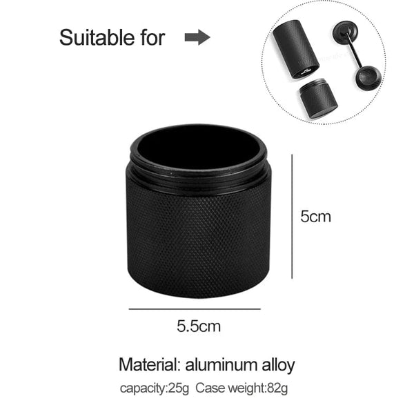 Planet Gates A Al with lid 1PCS Powder case for Manual Coffee Grinder,aluminium alloy,Upgraded CNC Grinding Core Bearing Coffee Bean Grinding case,Powder case