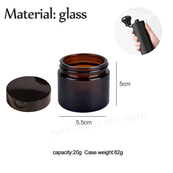 Planet Gates A Al with lid 1PCS Powder case for Manual Coffee Grinder,aluminium alloy,Upgraded CNC Grinding Core Bearing Coffee Bean Grinding case,Powder case