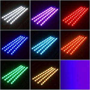 Planet Gates A Car Atmosphere Light, Wireless Remote Control RGB Foot Light, 48LED APP Adjustable Color Atmosphere Light, One-to-four Music Light