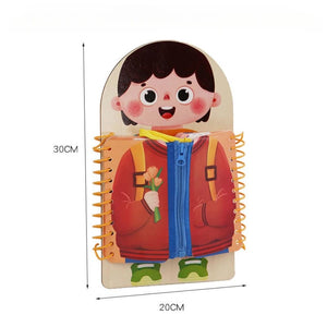 Planet Gates A Children's early education puzzle toys Basic self-care skills training toy book busy board for kids 3+y