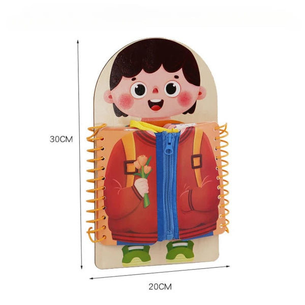 Planet Gates A Children's early education puzzle toys Basic self-care skills training toy book busy board for kids 3+y