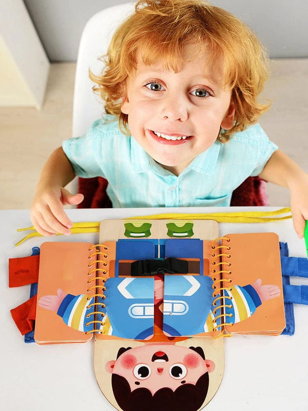 Planet Gates A Children's early education puzzle toys Basic self-care skills training toy book busy board for kids 3+y