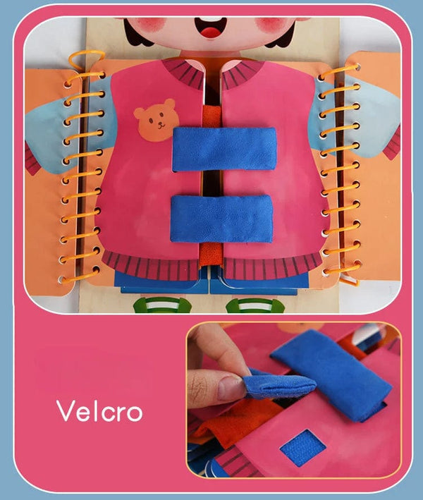 Planet Gates A Children's early education puzzle toys Basic self-care skills training toy book busy board for kids 3+y