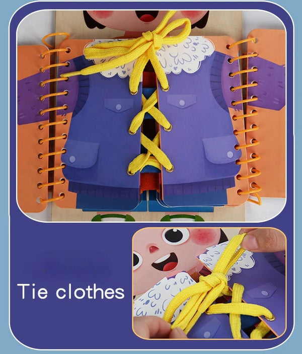 Planet Gates A Children's early education puzzle toys Basic self-care skills training toy book busy board for kids 3+y