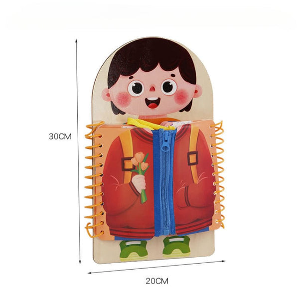 Planet Gates A Children's early education puzzle toys Basic self-care skills training toy book busy board for kids 3+y