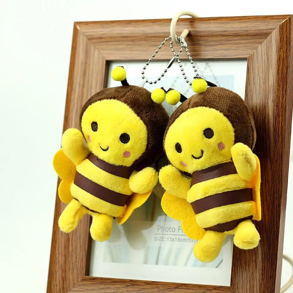 Planet Gates A / China 12cm Bee Festival Plush Doll Animation Bee Festival Decoration Small Pendant Plush Bag Pendant Plush Cute Bee Activity Gift K1X4