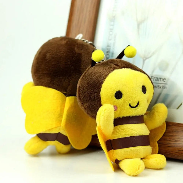 Planet Gates A / China 12cm Bee Festival Plush Doll Animation Bee Festival Decoration Small Pendant Plush Bag Pendant Plush Cute Bee Activity Gift K1X4