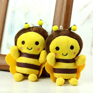 Planet Gates A / China 12cm Bee Festival Plush Doll Animation Bee Festival Decoration Small Pendant Plush Bag Pendant Plush Cute Bee Activity Gift K1X4