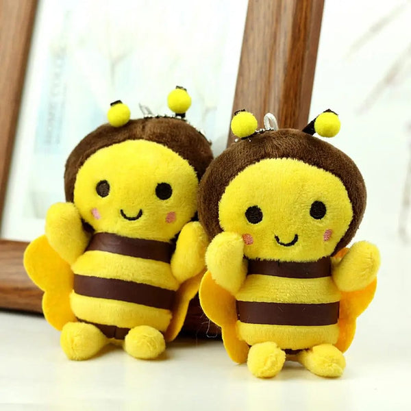 Planet Gates A / China 12cm Bee Festival Plush Doll Animation Bee Festival Decoration Small Pendant Plush Bag Pendant Plush Cute Bee Activity Gift K1X4