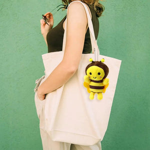 Planet Gates A / China 12cm Bee Festival Plush Doll Animation Bee Festival Decoration Small Pendant Plush Bag Pendant Plush Cute Bee Activity Gift K1X4