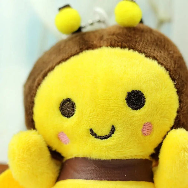 Planet Gates A / China 12cm Bee Festival Plush Doll Animation Bee Festival Decoration Small Pendant Plush Bag Pendant Plush Cute Bee Activity Gift K1X4