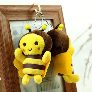 Planet Gates A / China 12cm Bee Festival Plush Doll Animation Bee Festival Decoration Small Pendant Plush Bag Pendant Plush Cute Bee Activity Gift K1X4