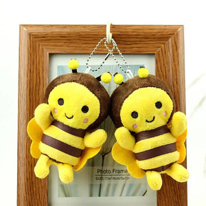 Planet Gates A / China 12cm Bee Festival Plush Doll Animation Bee Festival Decoration Small Pendant Plush Bag Pendant Plush Cute Bee Activity Gift K1X4