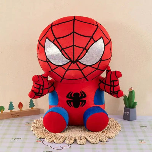 Planet Gates A / CHINA / 25CM Spider Man Plush Dolls Toys 25CM Marvel Figure Model Plushies Stuffed Doll Home Room Decor Peluche Pillow Birthday Gifts