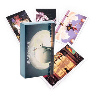 Planet Gates A / CHINA 78Pc Heartscape Tarot Full English Oracle Cards Fate Divination Tarot Deck Family Party Entertainment Fortune Telling Board Game