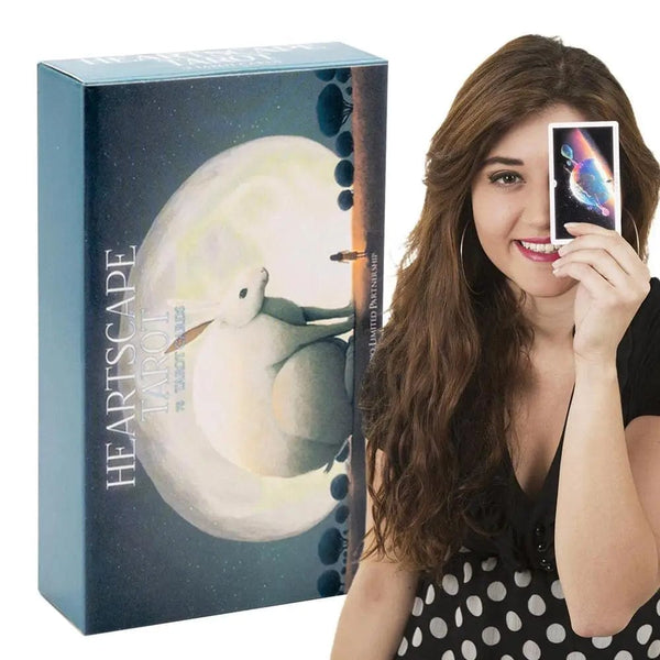 Planet Gates A / CHINA 78Pc Heartscape Tarot Full English Oracle Cards Fate Divination Tarot Deck Family Party Entertainment Fortune Telling Board Game