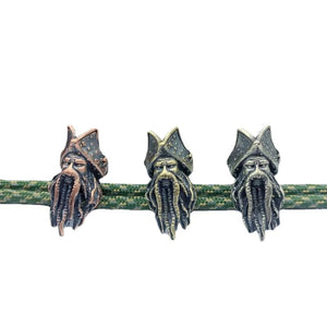 Planet Gates A-Copper Hot Movie Character Pirates Captain Figurines Brass Paracord Bead DIY Knife Lanyard Pendant Charms EDC Accessories For Fans Gift