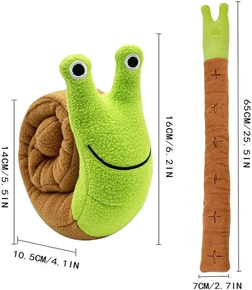 Planet Gates A Dog Squeak Toys Pet Sniffing Plush Snails Toys Tibetan Food Molar Puzzle Dog Toys Interactive Cat Dog Puzzle Toy Feeder Wholsale