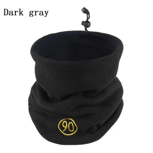 Planet Gates A-grey Fashion Winter Camping Warm Fleece Neck Gaiter Ski Tube Scarf Snowboard Face For Men & Women Outdoor Cycling Cold-proof Collar