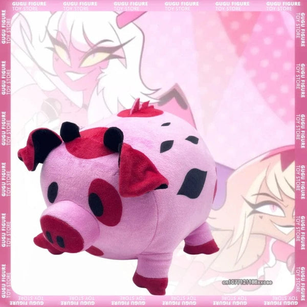 Planet Gates A Hazbin Hotel Fat Nuggets Plush Toy Animated Movie Character Alastor Helluva Boss Pillow Plush Doll Hot Selling Soft Pig Toy Gift